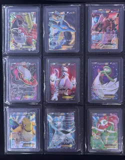 Pokemon Binder Collection Lot 124 Cards Mid Era XY/SM Mega Ex Full Arts - Image 2