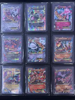 Pokemon Binder Collection Lot 124 Cards Mid Era XY/SM Mega Ex Full Arts - Image 3