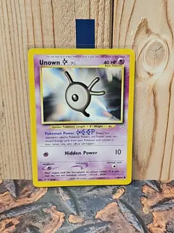 Unown [K] 58/64 Neo Revelation Regular Pokemon card - Image 1