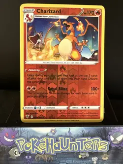Pokemon Card Charizard 025/185 Vivid Voltage Reverse Holo Rare NM - Image 1