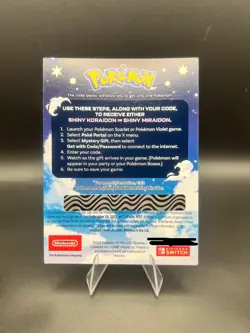Shiny Koraidon & Miraidon Pokemon Scarlet Violet Code Card - Gamestop - Image 2