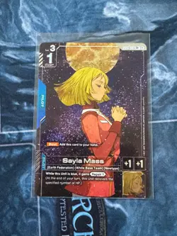 Gundam card Game Sayla Mass R+ Newtype Rising GD01-087 - Image 1