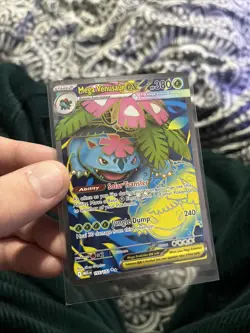 Pokemon Mega Venusaur EX Holo Rare Card 155/132 NM Mega Evolution - Image 1