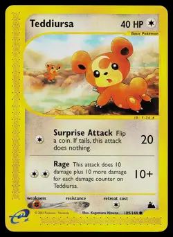Pokemon Card - Teddiursa Skyridge 109/144 Non Holo - Image 1