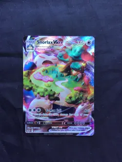 Pokemon Cards: Sword & Shield Rare Holo: Snorlax VMAX 142/202 - Image 1