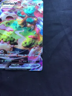 Pokemon Cards: Sword & Shield Rare Holo: Snorlax VMAX 142/202 - Image 4