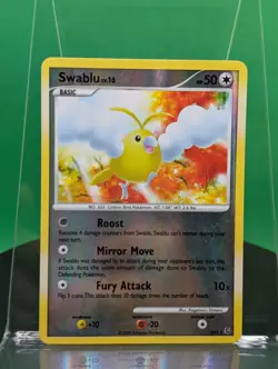 Swablu SH5 Platinum Set Shiny Cards Reverse Holo Rare 2009 English Pokemon - Image 1