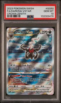 DARKRAI VSTAR GG50/GG70 | PSA 10 | Crown Zenith Graded Pokemon Card - Image 1