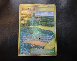 Brooklet Hill SV88/SV94 Gold Shiny Vault Hidden Fates Pokemon Card NM - Image 1