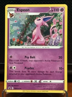 Espeon SWSH174 SWSH: Sword & Shield Promo Cards Holo NM - Image 1