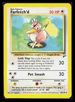 Farfetch'd 40/130 Uncommon Base Set 2 Pokemon Card - Image 1