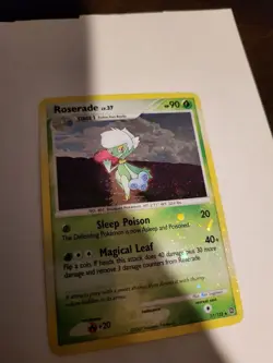 *ERROR CARD* ROSERADE 17/132 Secret Wonders 2007 HOLO BLEED Pokemon TCG + - Image 1