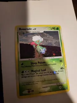 *ERROR CARD* ROSERADE 17/132 Secret Wonders 2007 HOLO BLEED Pokemon TCG + - Image 3