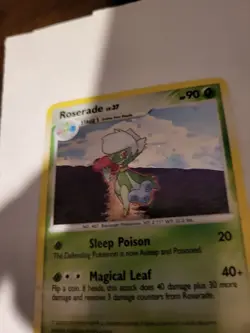 *ERROR CARD* ROSERADE 17/132 Secret Wonders 2007 HOLO BLEED Pokemon TCG + - Image 5