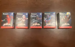 SDCC 2025 Magic The Gathering x Spider-Man Complete Welcome Deck Set (5) - Image 1