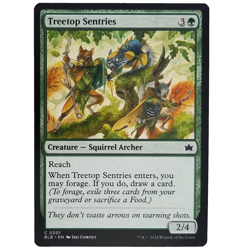 x4 Treetop Sentries Bloomburrow Green Creature Squirrel Archer Common MTG M/NM - Image 1