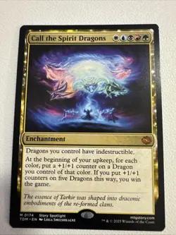 Call the Spirit Dragons (NM Non-Foil) TDM-0174 Mythic MTG - Image 1
