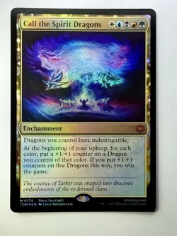 Call the Spirit Dragons 0174 - Tarkir Dragonstorm - Foil - Gem Mint 💎 - Image 3