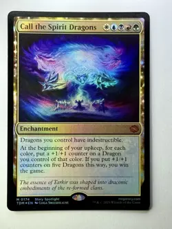 Call the Spirit Dragons 0174 - Tarkir Dragonstorm - Foil - Gem Mint 💎 - Image 4