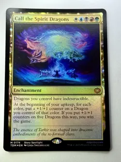 Call the Spirit Dragons 0174 - Tarkir Dragonstorm - Foil - Gem Mint 💎 - Image 5