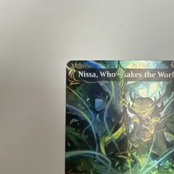 Nissa, Who Shakes the World (Borderless) (Raised Foil) Commander: Bloomburrow... - Image 2