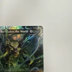 Nissa, Who Shakes the World (Borderless) (Raised Foil) Commander: Bloomburrow... - Image 3