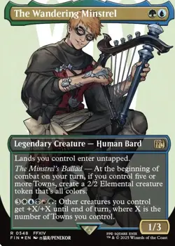 The Wandering Minstrel (Borderless) (Surge Foil) Final Fantasy Foil - Image 1