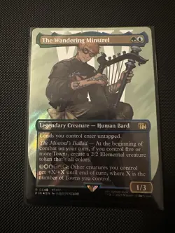 The Wandering Minstrel (Borderless) (Surge Foil) Final Fantasy Foil - Image 2
