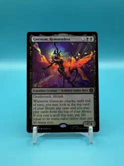 Gwenom, Remorseless - Marvel’s Spider-Man (SPM) - FOIL - MTG - NM - Image 1