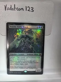 Venom, Eddie Brock #0012 Mythic FOIL - Magic MTG Spider-Man Magic The Gathering - Image 1