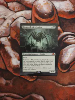 Magic the Gathering Ishkanah, Grafwidow Hand Painted Unique Custom MTG Alter - Image 1