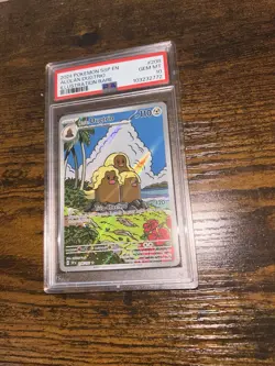 PSA 10 GEM MT Alolan Dugtrio #208 Illustration Rare Pokemon Surging Sparks EN 20 - Image 1