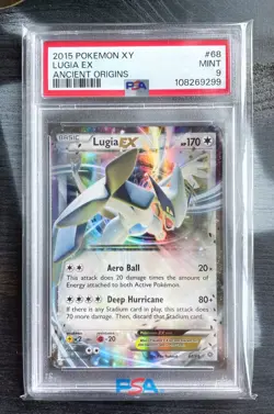 Pokemon Card PSA 9 MINT - LUGIA EX (Holo) 68/98 - 2015 XY Ancient Origins - Image 1