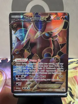 Volcanion EX 107/114 Holo Full Art Pokemon Steam Siege XY (DMG) - Image 1