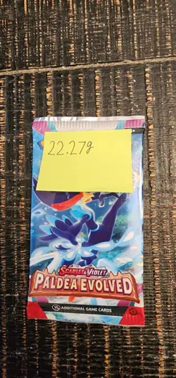 1x Pokemon Paldea Evolved Booster Pack Sealed 22.27 grams - Image 1