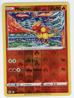 Pokemon Magmar 019/172 Reverse Holo Common Brilliant Stars NM/MT - Image 1