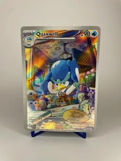 Pokemon Quaxwell 207/193 Paldea Evolved Illustration Rare Holo Raw (LP-Read) - Image 1