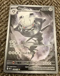 Steelix 150/132 Illustration Rare Pokemon Mega Evolution - Image 1