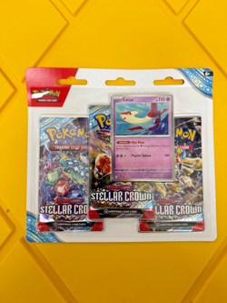 Pokemon TCG Scarlet & Violet Stellar Crown Booster Blister 3 Packs Latias Cosmos - Image 3