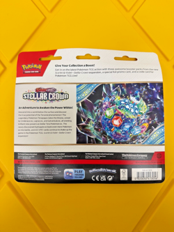 Pokemon TCG Scarlet & Violet Stellar Crown Booster Blister 3 Packs Latias Cosmos - Image 4