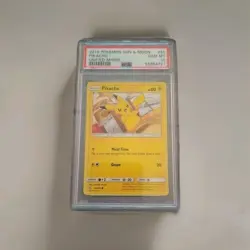 Pikachu - 2019 Pokemon Sun & Moon Unified Minds #55 PSA 10 GEM MINT - Meal Time - Image 1