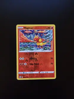 Pokemon TCG Magmar Sword & Shield: Brilliant Stars 019/172 Reverse Holo Common - Image 1