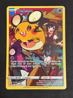 2022 POKEMON BRILLIANT STARS TRAINER GALLERY DEDENNE TG07/TG30 HOLO - Image 1