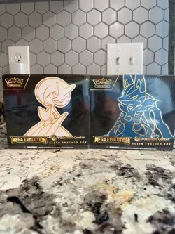 Pokemon Center Mega Evolution Gardevoir & Lucario ETB Elite Trainer Box Set Of 2 - Image 1