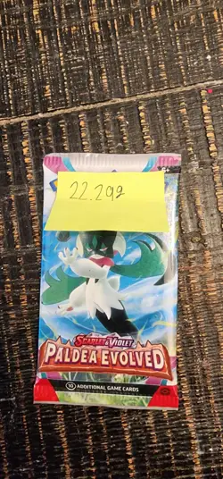 One Pokemon Paldea Evolved Booster Pack Sealed 22.29 grams - Image 1
