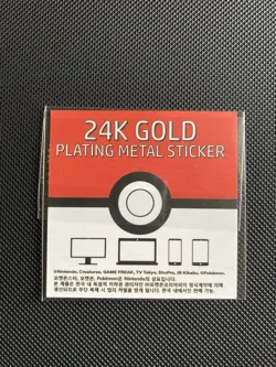 Wigglytuff 24k Gold Plated Pokemon Sticker Korean Candy - Image 2