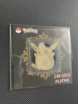 Wigglytuff 24k Gold Plated Pokemon Sticker Korean Candy - Image 5