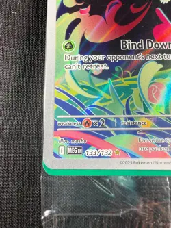 Pokemon TCG Bulbasaur 133/132 MEGA EVOLUTION Illustration Rare Stamped & Sealed - Image 5