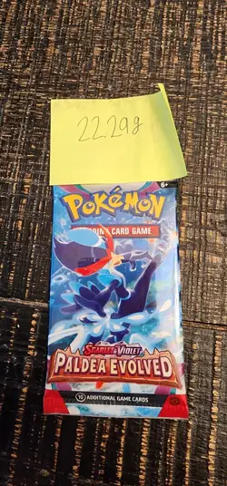 Pokemon Paldea Evolved Booster Pack Sealed 22.29 grams - Image 1