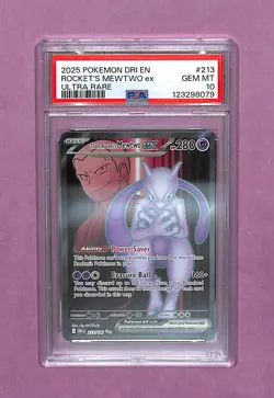 PSA 10 Pokemon TCG Team Rockets Mewtwo EX 213/182 - Image 1